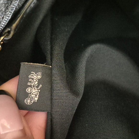 Coach Black Tote Bag with Gold Accents - Picture 8 of 10